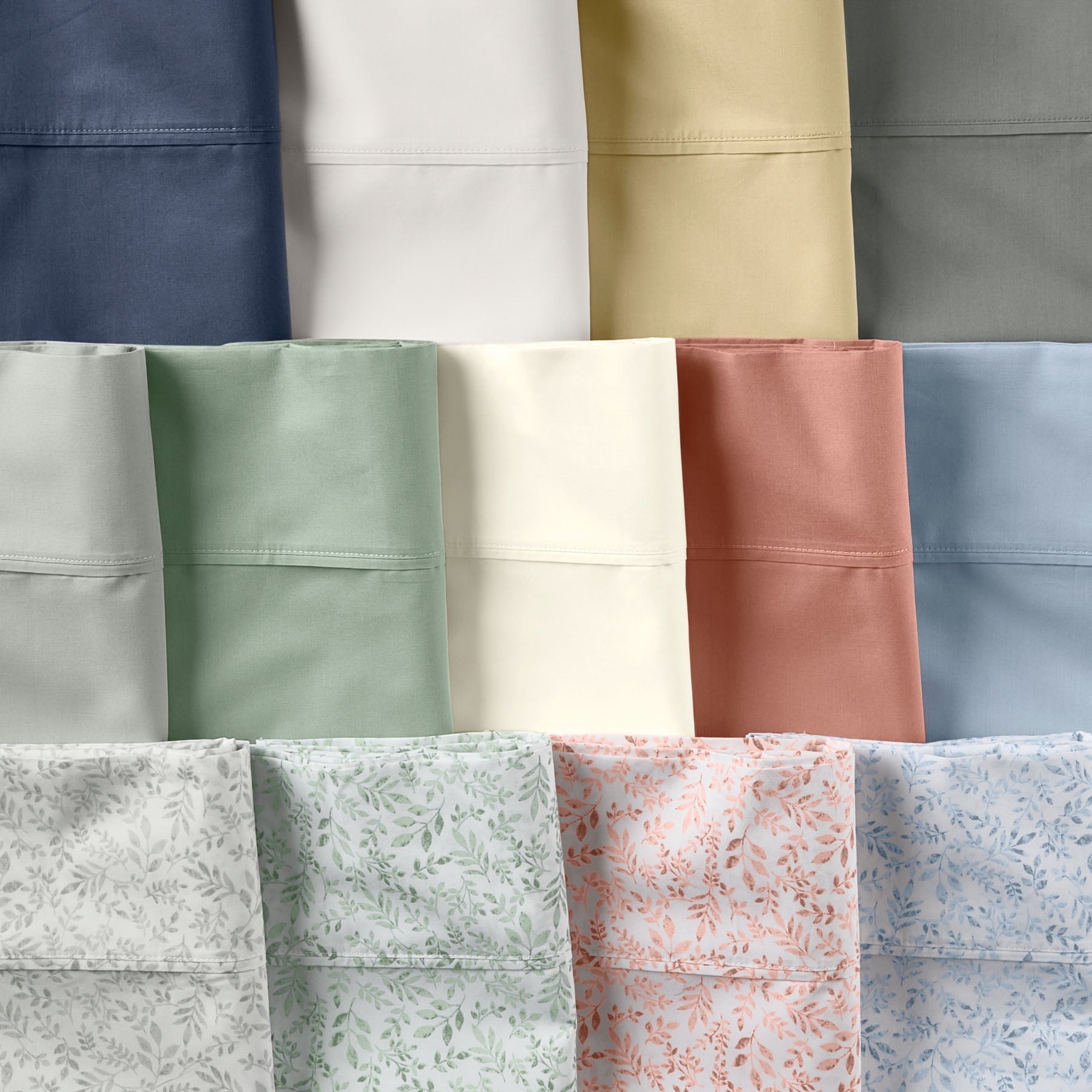 Wrinkle-Resistant Cool & Crisp 4-Piece 300 Thread Count Green River Cotton Percale Sheet Set, Queen - Luxury Bed Sheet Set with Deep Pockets Detail
