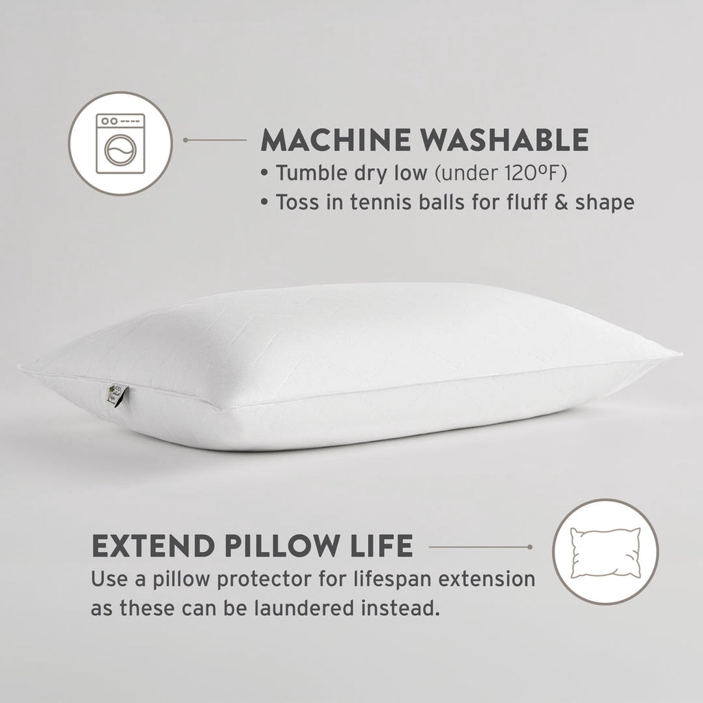 Hotel Collection Sahara Nights | Stomach & Back Sleeper Pillow for Adults | , 100% Cotton Case, Gel Fiber Fill | Soft, Machine Washabl... - Hotel Quality Plush Sleeping Pillows Detail