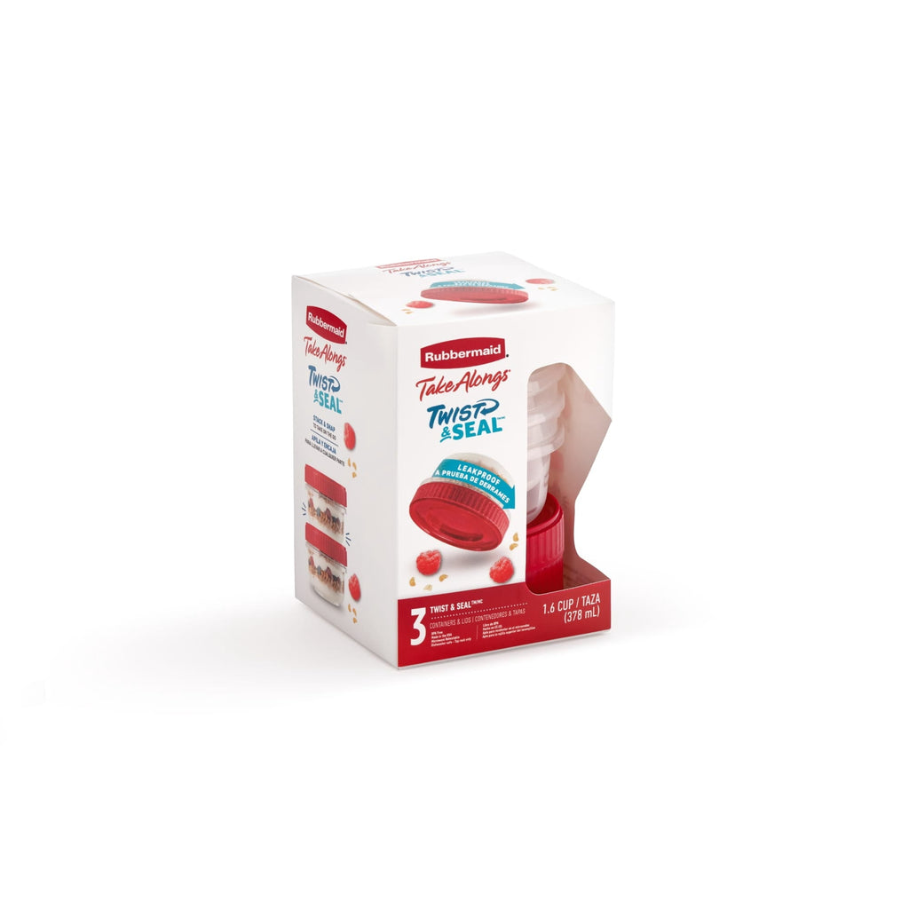 Playful Geometric (3 pack) & Seal 1.6-Cup Food Storage Containers, Ruby Red, 3 pack - Deliciously Soft Cupcake Sensory Glob Detail