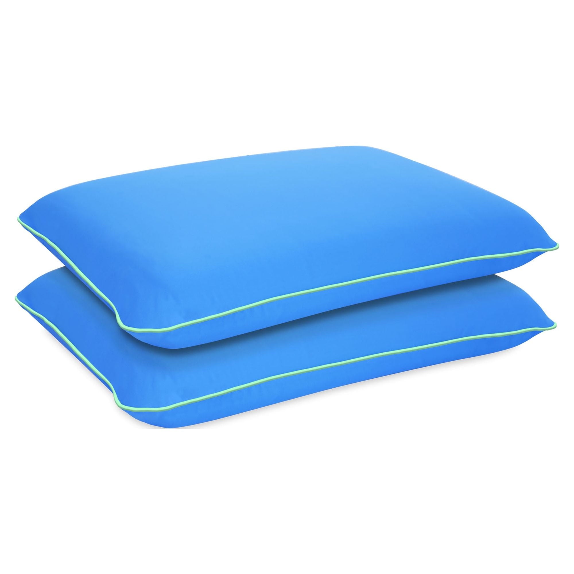 Hotel Collection Memory Foam Fun Pillow with Cool-to-the-Touch Cover, Standard/Queen, Cosmic Blue, 2 Pack - Ergonomic Memory Foam Pillow for Neck Pain Support Detail