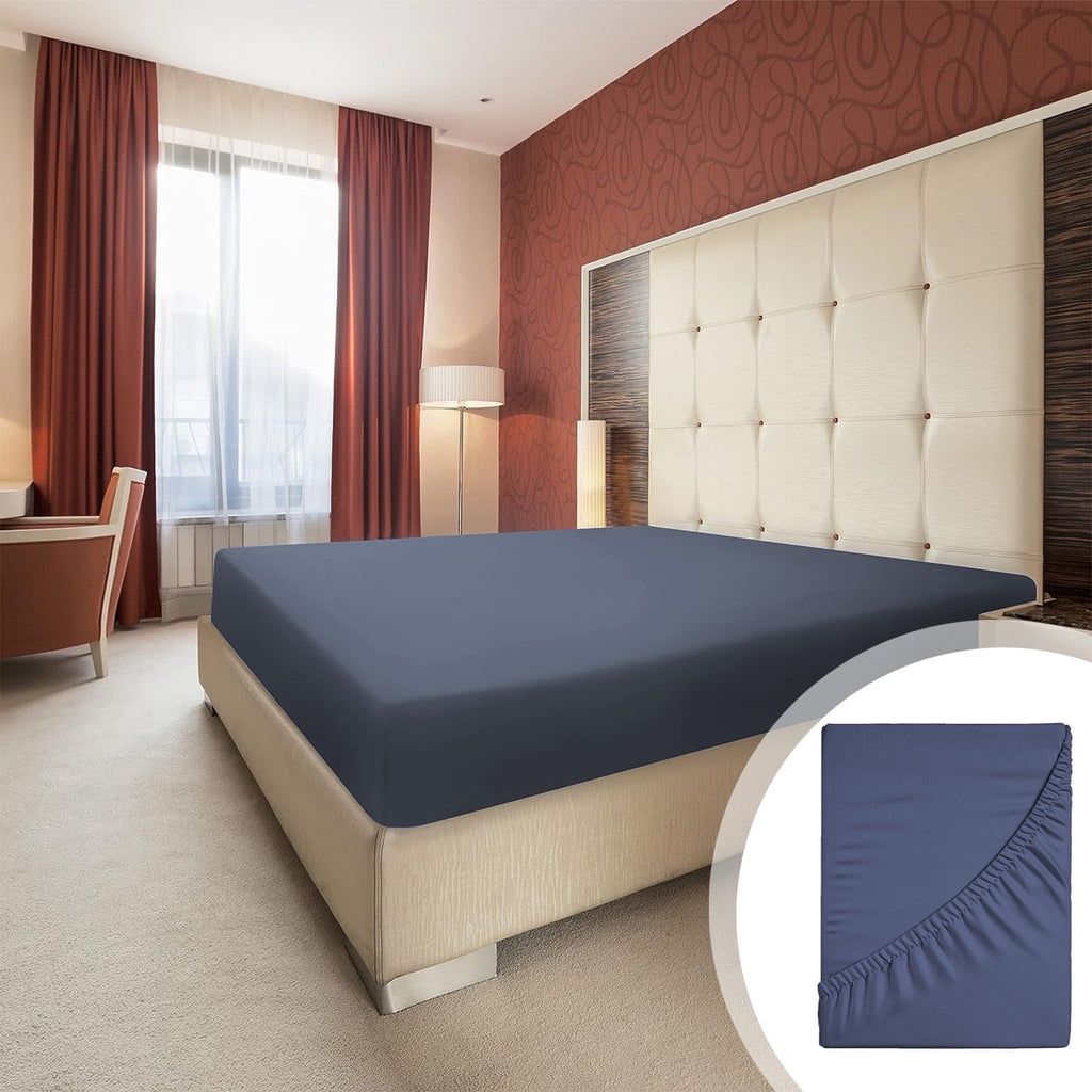 Wrinkle-Resistant Bed Sheet, Queen Size - Deep Pocket Soft Wrinkle and Fade Resistant - Premium Ultra-Soft Pillowcase Pair for Sleeping Detail