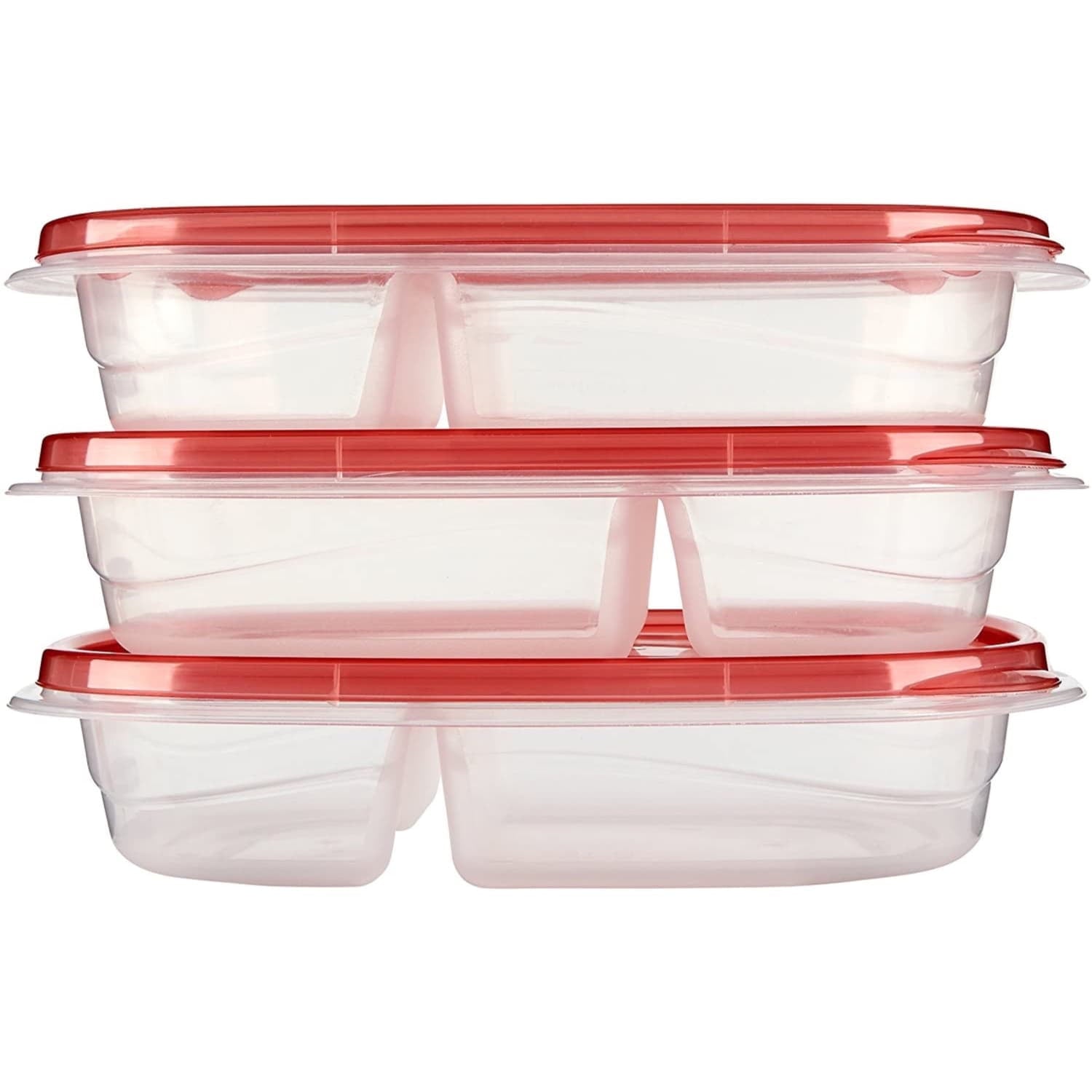 Whimsical Doughnut alongs Divided Rectangular Food Storage Containers, 3.7 Cup, 3-Pack - Deliciously Soft Cupcake Sensory Glob Detail