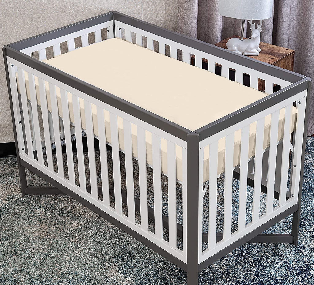 Breathable Luxury Luxurious Hotel Quality Crib Fitted Sheet – 100% Cotton – Ultra Soft, Skin-Friendly & Hypoallergenic – Deep Pocket Fi... - Luxury Bed Sheet Set with Deep Pockets Detail