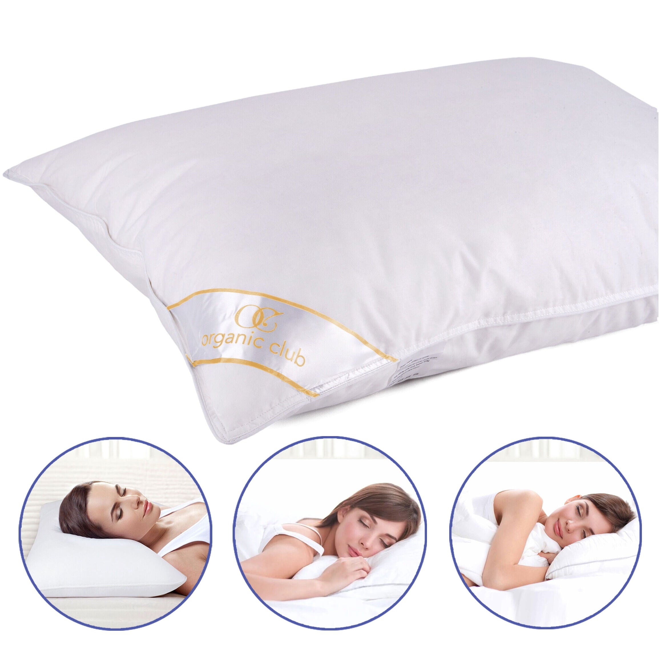 Hotel Collection Queen Size Camel Wool-Filled Pillow 20x28" (50x70 cm) Bed Pillow for Sleeping Washable Cotton Pillow for Bed, 1 Count... - Ergonomic Memory Foam Pillow for Neck Pain Support Detail