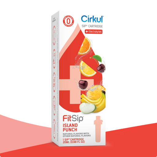 Vitamin-Infused FitSip Island Punch QUVY - Sugar-Free Fruit Flavor Cartridge Refill - Default Title