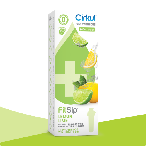 Zero-Calorie FitSip Lemon Lime (Stevia) PO5V - Electrolyte Hydration Enhanced Taste Cartridges - Default Title