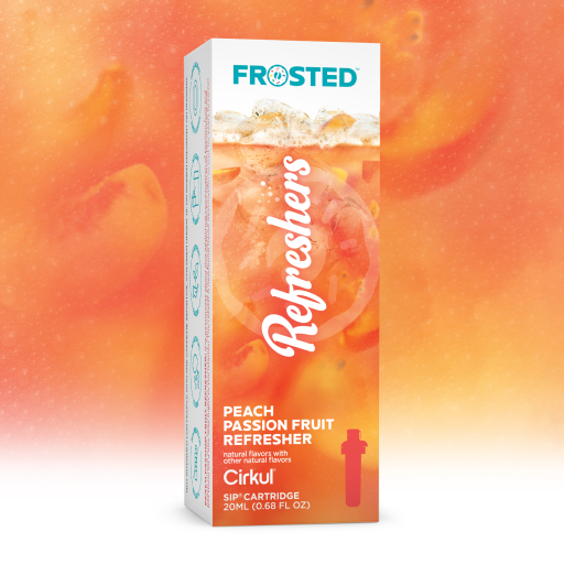 Refreshing Electrolyte Frosted Peach Passion Fruit Refresher D3BS - Zero-Calorie Multi-Flavor Sip Pods for Water Bottle - Default Title