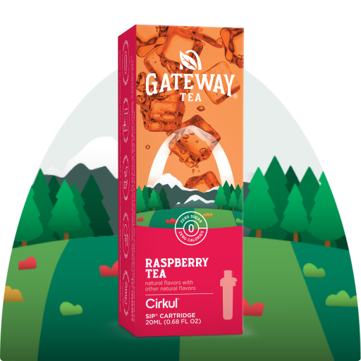 Sugar-Free Gateway Raspberry Tea TVCT - Electrolyte Hydration Enhanced Taste Cartridges - Default Title