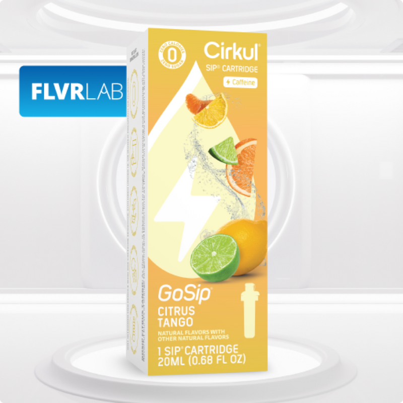 Sugar-Free GoSip Citrus Tango NOZA - Zero-Calorie Multi-Flavor Sip Pods for Water Bottle Detail