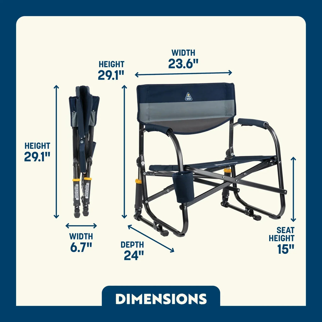 Smooth Motion Grab & Go Rocker - Choice 551 - RoadTrip Rocker Smooth Motion Camp Chair Detail