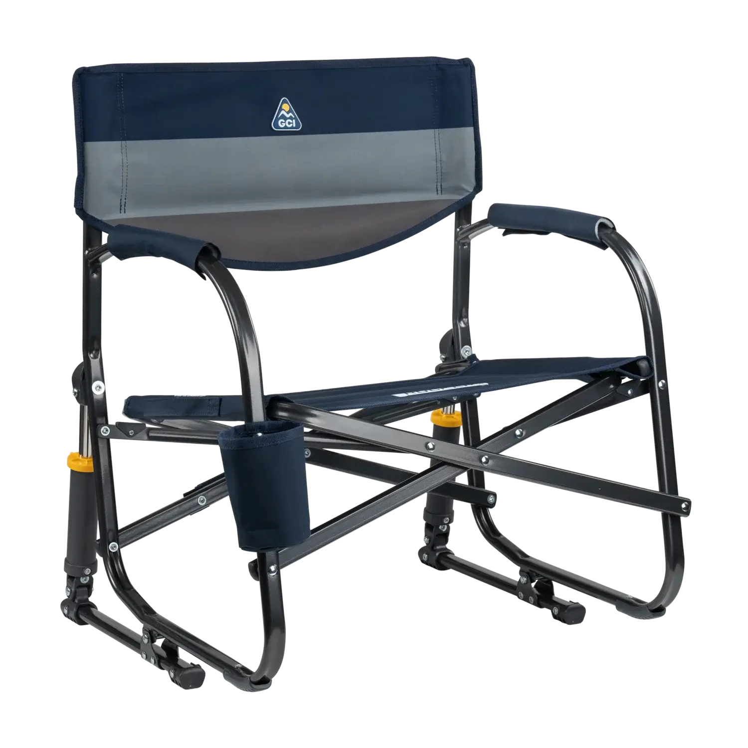 Smooth Motion Grab & Go Rocker - Choice 551 - RoadTrip Rocker Smooth Motion Camp Chair - Indigo Color Block
