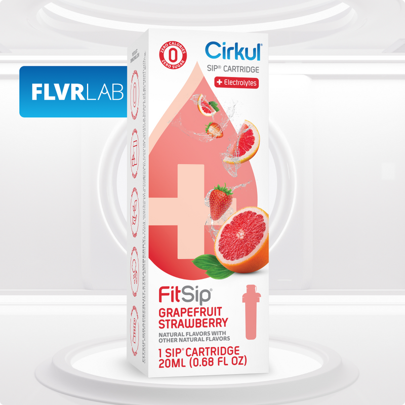 Sugar-Free FitSip Grapefruit Strawberry QAST - Vitamin-Infused Natural Refreshing Flavor Core Detail