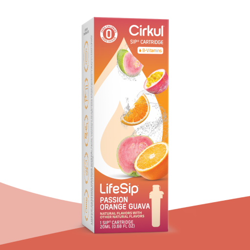 Vitamin-Infused LifeSip Passion Orange Guava 375X - Electrolyte Hydration Enhanced Taste Cartridges - Default Title