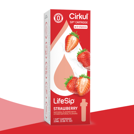 Natural Fruit Flavored LifeSip Strawberry ZNZ2 - Electrolyte Hydration Enhanced Taste Cartridges - Default Title
