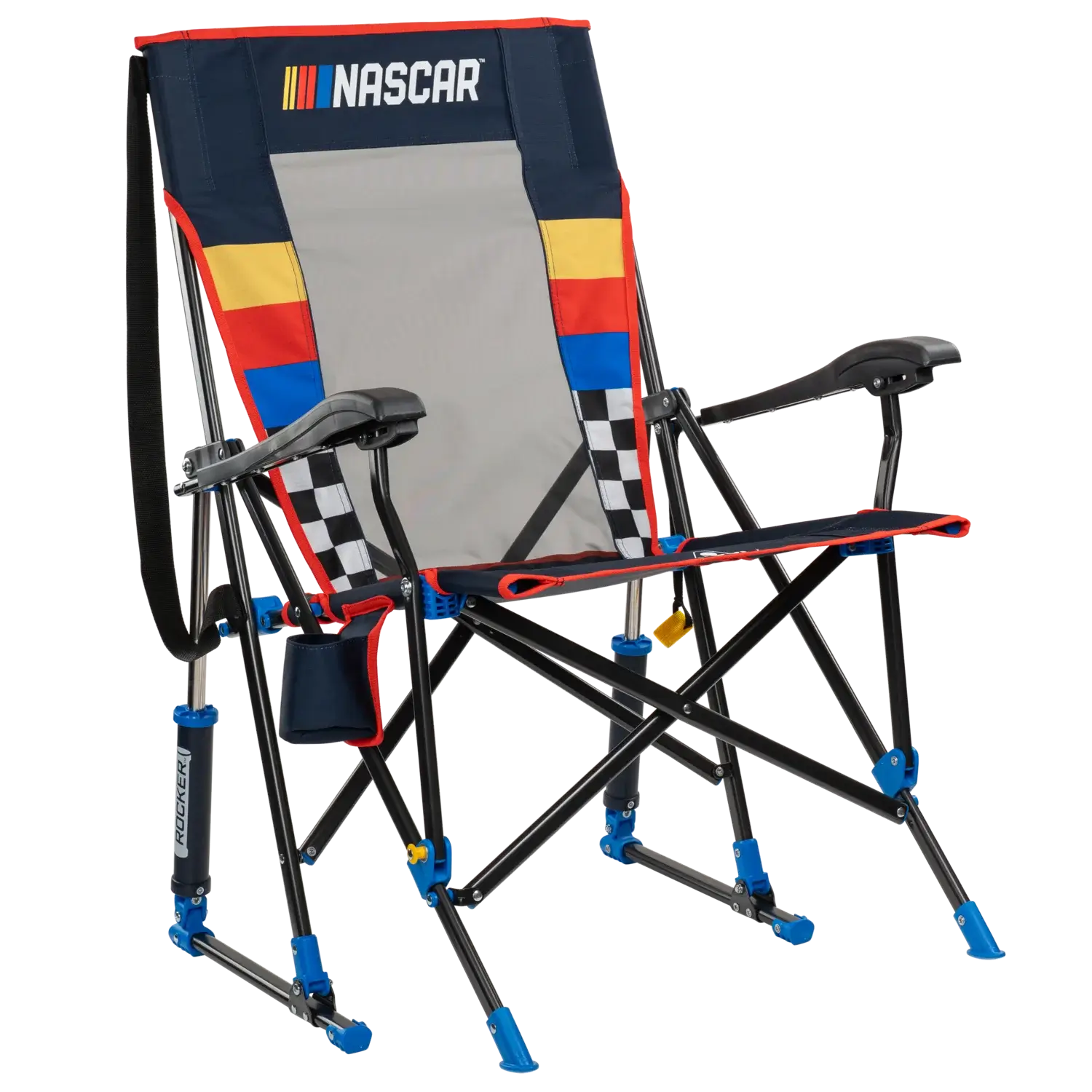 Luxury Camp RoadTrip Rocker - NASCAR For Him - Choice 453 - Freestyle Rocker Portable Outdoor Folding Chair - Default Title