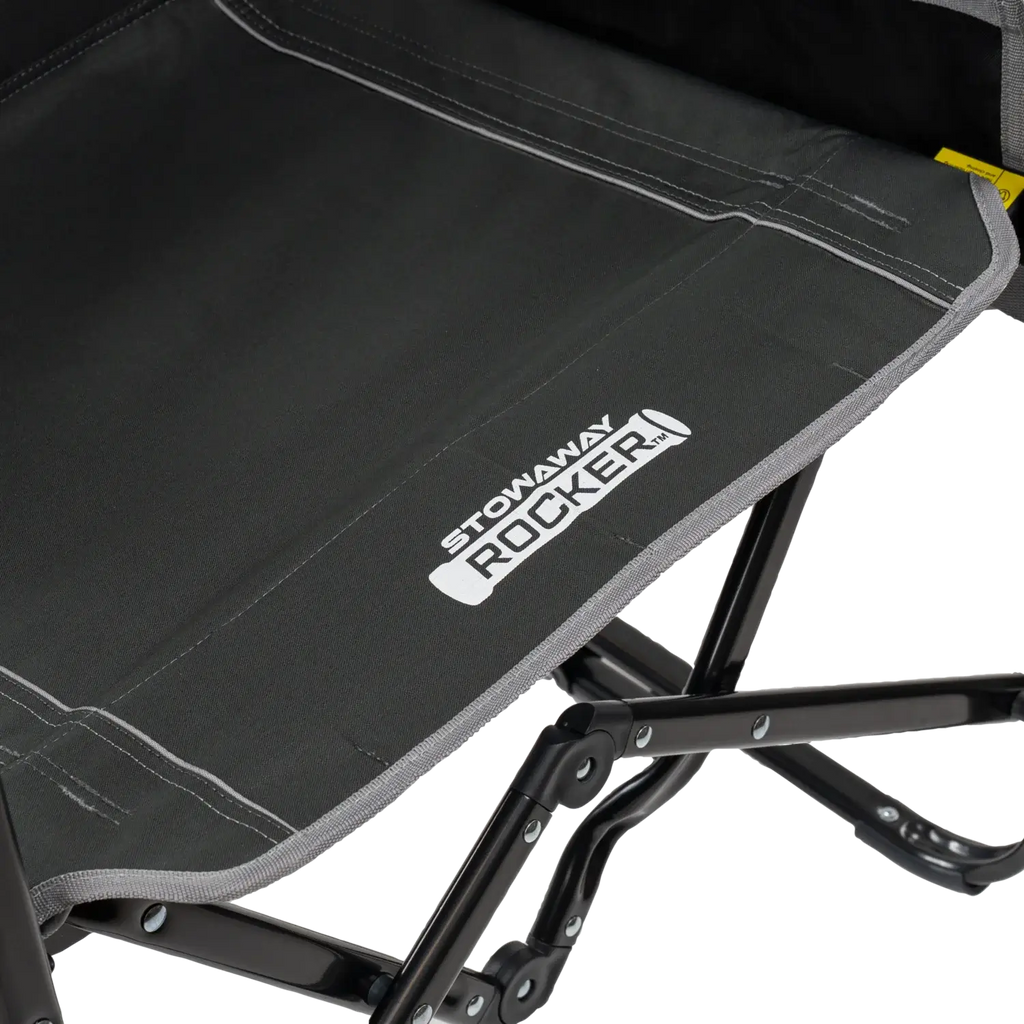 Smooth Motion Stowaway Rocker with Side Table - Choice 253 - Heavy-Duty Kickback Rocker with Beverage Holder Detail