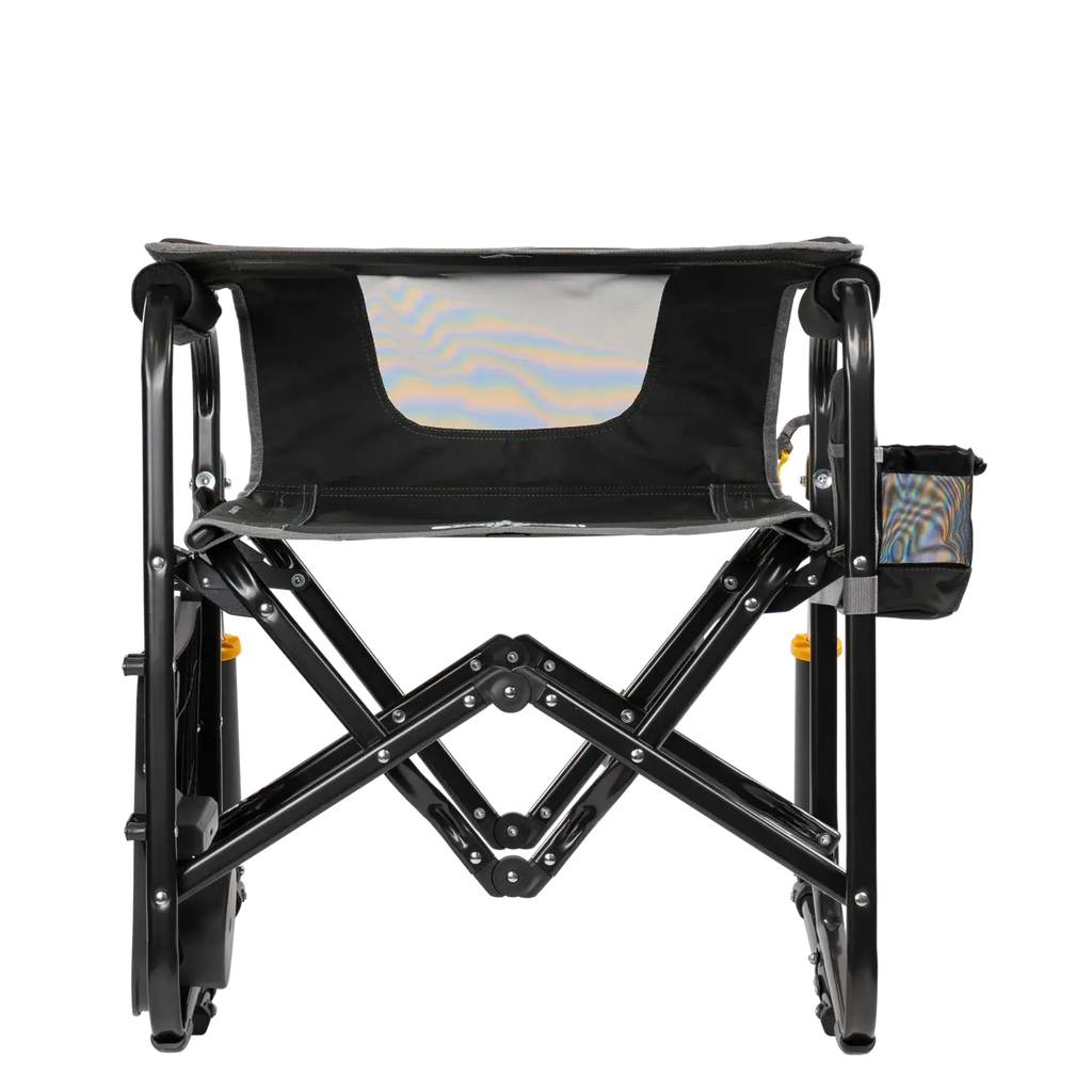Smooth Motion Stowaway Rocker with Side Table - Choice 253 - Heavy-Duty Kickback Rocker with Beverage Holder Detail