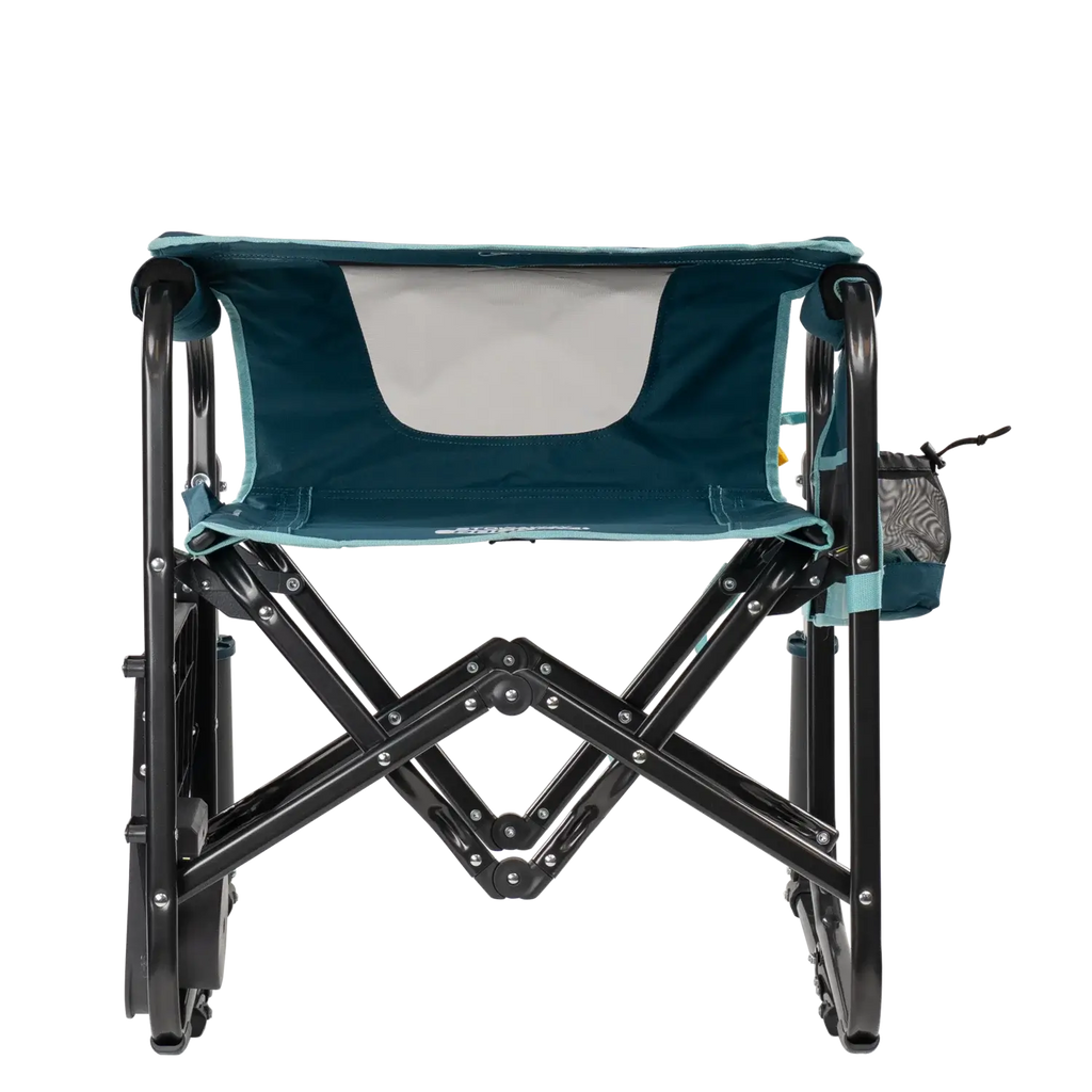 Smooth Motion Stowaway Rocker with Side Table - Choice 253 - Heavy-Duty Kickback Rocker with Beverage Holder Detail