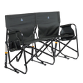 Premium All-Weather Tandem Rocker - Choice 227 - Freestyle Rocker Portable Outdoor Folding Chair - Dark Charcoal