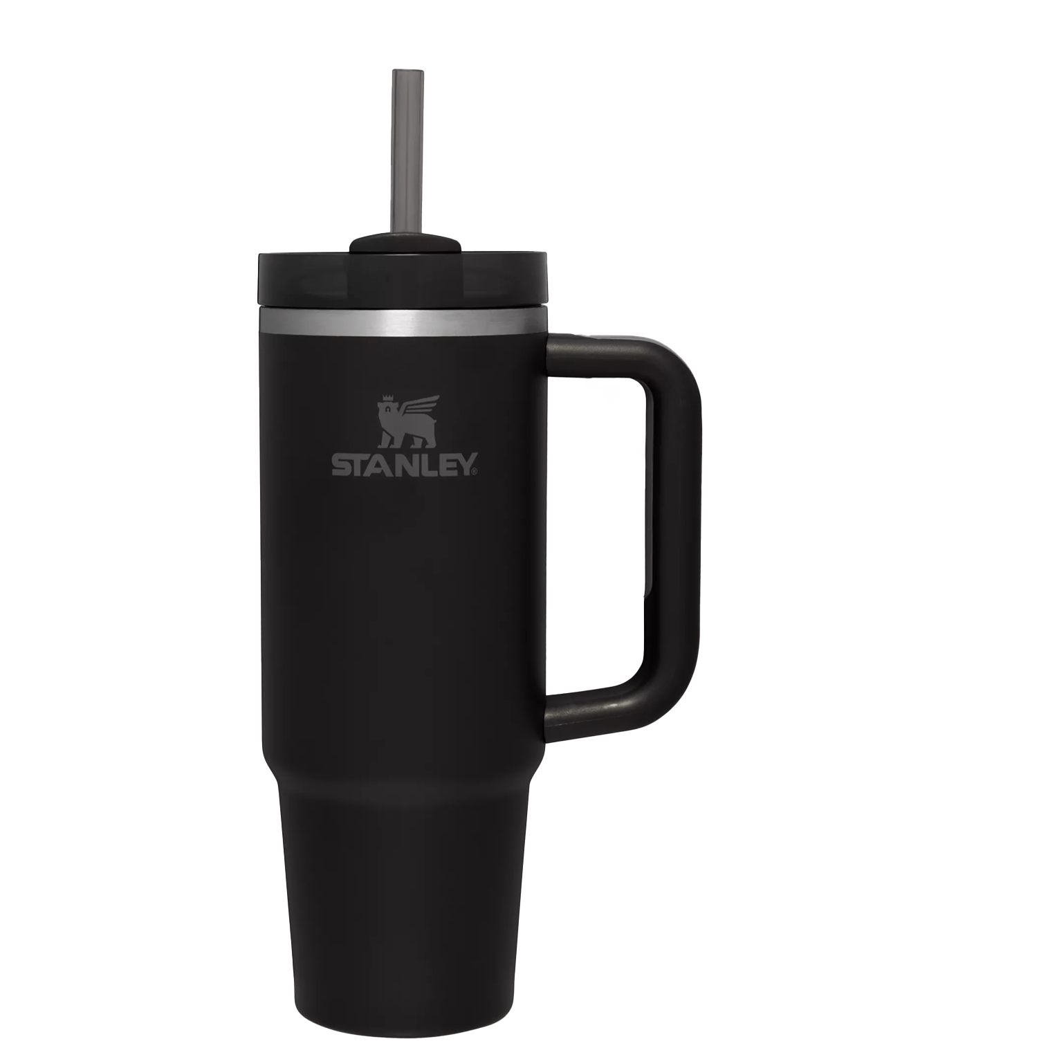 Car-Cup Friendly The Quencher H2.0 Flowstate Tumbler | Stanley Create D331C - Premium Stainless Steel Straw Cup for All-Day Hydration - Black
